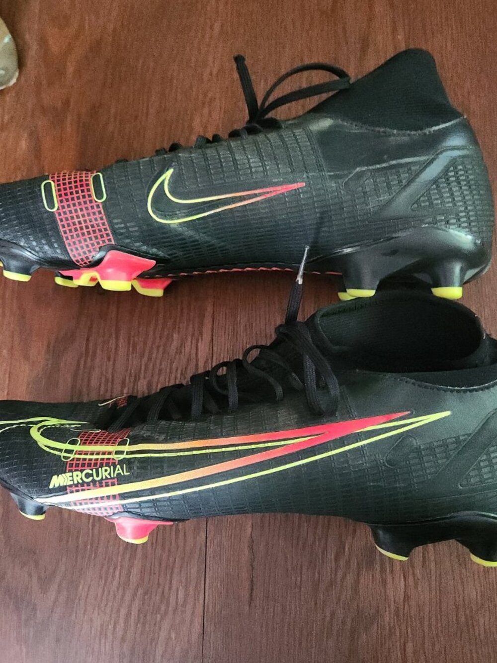 Nike Mercurial Superfly 8 Academy MG Black Cyber Soccer Shoe Mens Size 11 - Picture 3 of 6